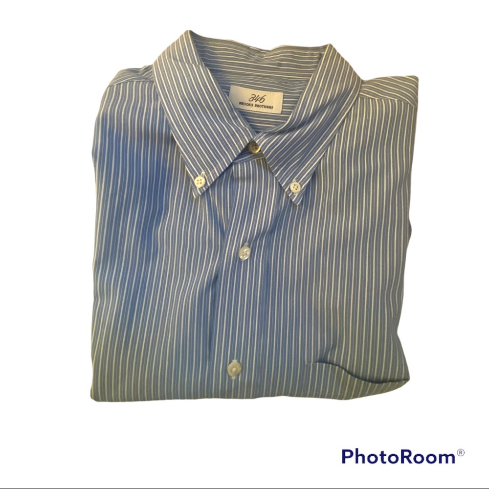 Brooks Brothers 346 Dress Shirt Men's Long Sleeve         Size 17.5-34/35